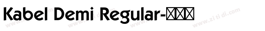 Kabel Demi Regular字体转换